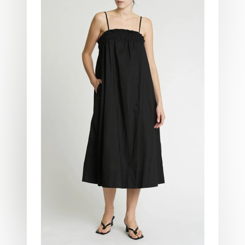 PISTOLA Farrah Ruffle Top Cotton Stretch Dress